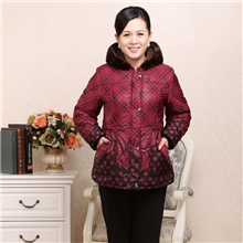 中老年女装棉衣加大加厚新款宽松妈妈棉服新潮女装棉袄外套厂家批