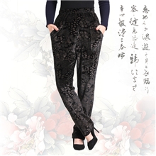 2013新款中老年胖太太秋款加大加肥金丝绒大码休闲女裤秋裤妈妈裤