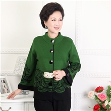 特价批发秋冬季中老年外套女装富贵妈妈装中国风羊毛呢外套