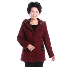 2013中老年女装秋装毛呢外套女中年女装秋装妈妈装外套