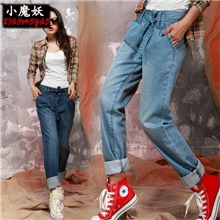 小魔妖哈伦牛仔裤女式小脚垮裤批发新款牛仔裤2013厂家推广批发