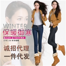 2013秋冬热卖牛仔裤加绒加厚小脚裤铅笔裤诚招代理一件代发8016