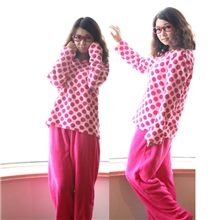 法兰绒睡衣家居装不掉毛珊珊瑚绒家居服女睡衣家居女装批发