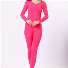 唐立特女式竹纤维磨毛内衣套装8082圆领内衣套装