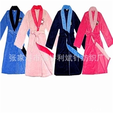 批发儿童浴袍睡衣男童浴袍女童浴袍加厚家居服中大童珊瑚绒睡袍