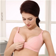 婷皇哺乳文胸纯棉批发前开扣孕妇内衣无钢圈喂奶胸罩20115