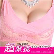 小胸最爱加厚聚拢文胸交叉抹胸防走光内衣调整型文胸厂家直销