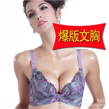 孔雀女王文胸套装磁疗深V刺绣性感文胸批发A8886