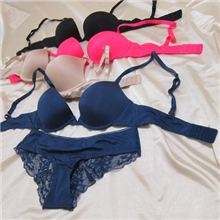 1238欧美外贸原单光面5色维多利亚的秘密VS文胸套装758085B