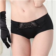 外贸品牌性感蕾丝纯色女中腰提臀三角裤广州库存内裤批发一件代发