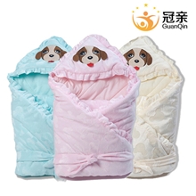 冠亲婴儿抱被新生儿包被春秋款宝宝抱毯新生儿用品母婴批发