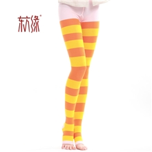 东方缘条纹睡眠裤打底裤显瘦睡眠袜套连裤袜厂价批发