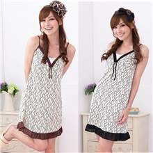 批发淘宝爆款夏季女性感冰丝仿真丝吊带短裤睡裙睡衣一件代发B002