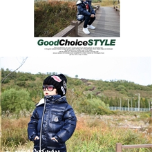 2013爆款童装批发童棉衣罗纹边长款棉衣儿童风衣冬款童装大版型