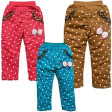 女童全棉休闲长裤！小白兔女童时尚棉裤秋冬季新款儿童棉裤批发