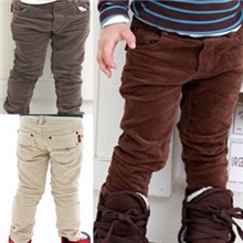 2013年秋冬款纯色百搭男童休闲裤厂家直销加厚加绒灯芯绒批发
