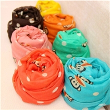 女童韩版猴围巾2013秋冬款儿童纯棉纱围巾可亲子150*50多色