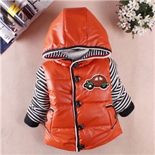 童装外套批发2013冬季新品韩版休闲卡通小汽车男童棉衣外套