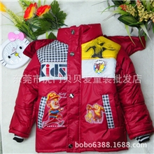 厂家批发童装男童棉衣光头强加厚外套儿童童装