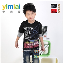 【海贼王】男大童纯棉儿童长袖T恤外贸大童童装男童长袖t恤衫