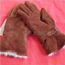 冬季热销3512飞行皮手套黄色短皮手套07军官皮手套