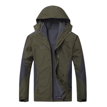 批发户外冲锋衣男款三合一抓绒内胆可拆卸两件套出游必备－1378