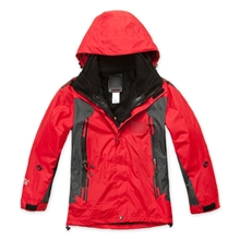 外贸童装批发户外儿童冲锋衣男童女童两件套外套冬装防风防水