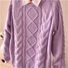 2013秋冬装新款韩版女装复古菱形格麻花套头打底毛衣女批发