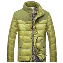 2013冬装新款男装羽绒服男士短款外套立领拼接轻厚保暖潮男