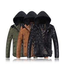 2013冬装新款男士外套男装连帽羽绒服保暖韩版修身螺纹拼接