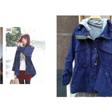 2013新款冬款女装大衣韩国原单加厚连帽风衣外套批发soup