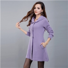 气质貂绒衫女毛衣韩版长款加厚貂绒外套貂绒大衣百搭时尚开衫