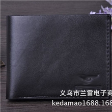 低价批发火烧钱包个性休闲钱包男士真皮品牌短款钱包钱夹