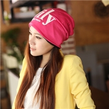 厂家直销韩版休闲字母潮人男女秋冬通用套头帽堆堆帽月子帽批发