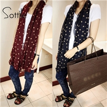 2013新款韩版冰玉点点围巾春夏秋冬女士百搭明星雪纺长丝巾批发