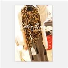 外贸尾单围巾批发韩国秋冬新豹纹明星款围巾丝巾披肩厂家直销