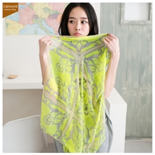 2013新款围巾批发韩国秋冬女士荧光腰果巴厘纱披肩围巾厂家