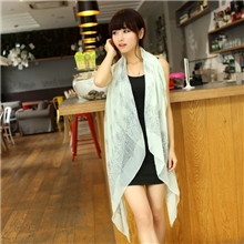 防晒披肩棉麻沙滩纱巾空调丝巾韩国春秋冬女超长围巾两用批发