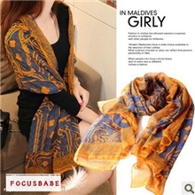 2013新款韩国秋冬女韩版印花春秋冬天棉麻围脖超长款丝巾围巾批发