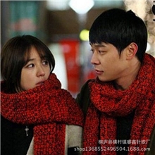 新款秋冬韩国围巾尹恩惠同款情侣围巾时尚加厚针织毛线围巾批发