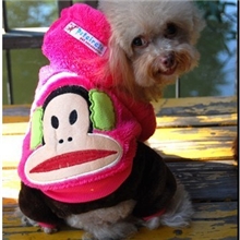 2012秋冬爆款宠物衣服狗狗衣服大嘴猴双面绒四脚装两色入