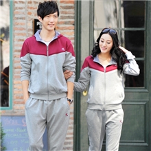 2013新款正品情侣运动服套装甜蜜情侣运动装男女休闲套装批发