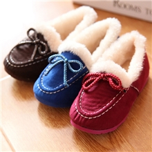 001新款加厚休闲鞋雪地鞋豆豆鞋男女童童鞋