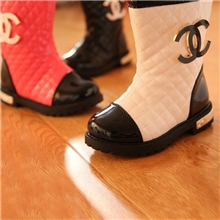 9887秋冬韩版棉鞋超级好看26-30码雪地靴女童棉鞋时尚漆皮1双起批