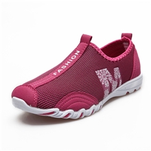 批发新款夏季鞋网布网面透气鞋女鞋一脚蹬套脚鞋时尚休闲透气女鞋