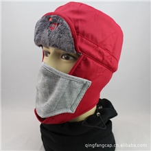 新版户外防寒套头盔形帽子可收纳口罩雷锋帽韩国帽子批发订制