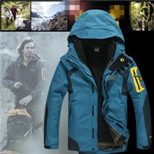 户外狼爪正品户外冲锋衣厂家防风雨加厚三合一两件套可拆卸