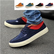 创渃正品真皮男鞋英伦潮流男士板鞋韩版磨砂鞋反绒皮休闲板鞋批发