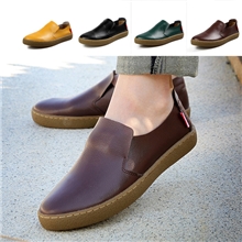 创渃新款男鞋真皮板鞋懒人套脚休闲板鞋一脚蹬河马鞋滑板鞋批发
