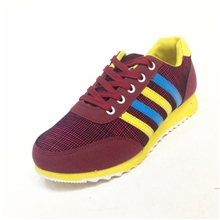 2013秋冬新款女式条纹网布拼接帆布鞋运动单鞋四色入